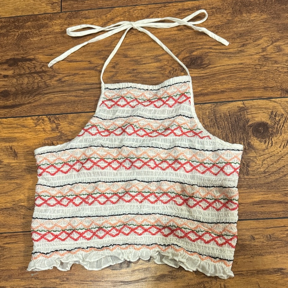 American Eagle Outfitters Multicolor Halter Tank Top